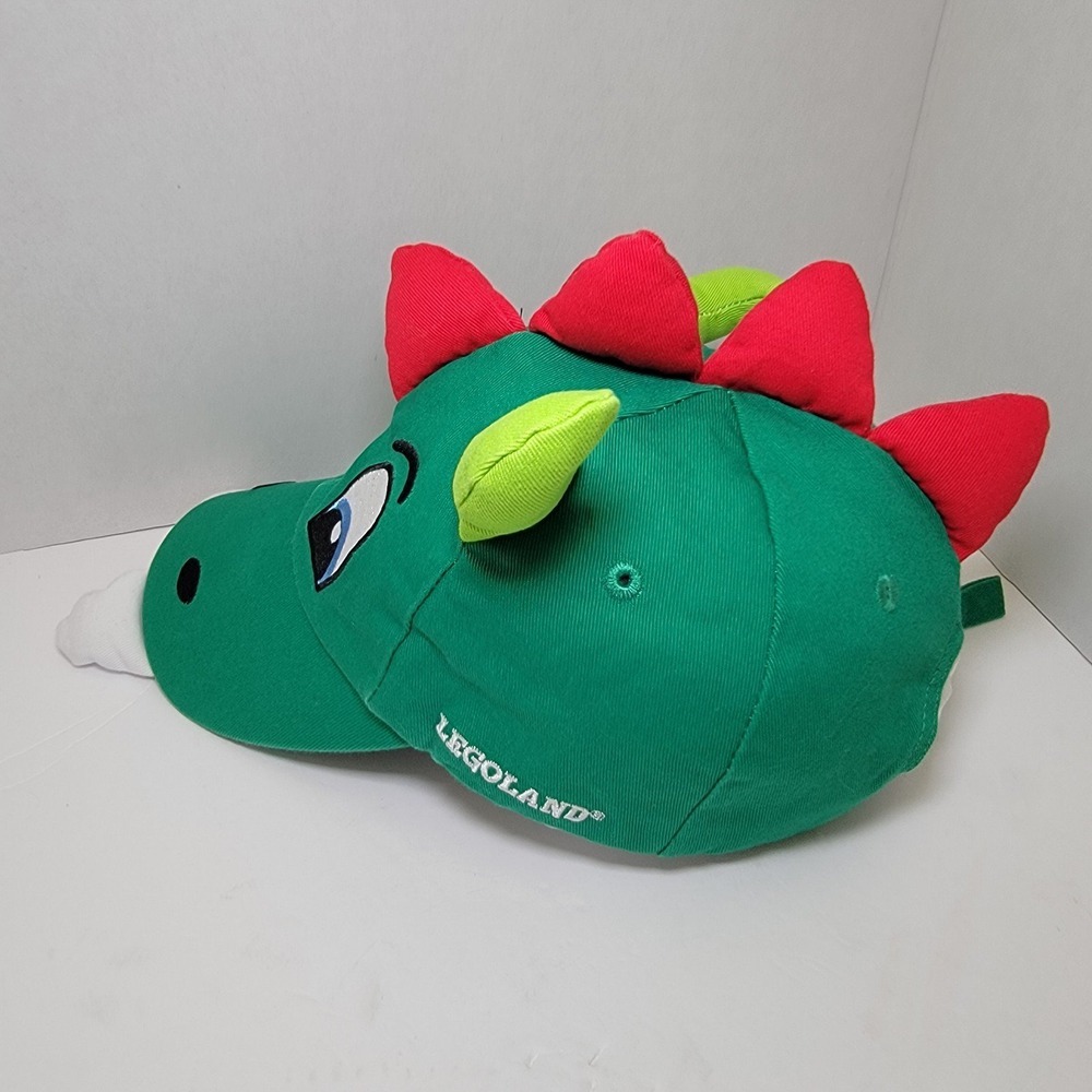 Rare Legoland Ollie The Dragon Adjustable‎ Hat Spike Horn Green
